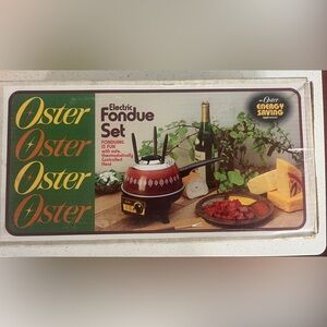 Vintage with Box OSTER ELECTRIC FONDUE SET FLAME W/ FORKS